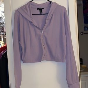 Cropped long sleeve sweater